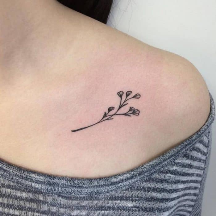 30 Superb Collar Bone Tattoo Designs 2018 SheIdeas