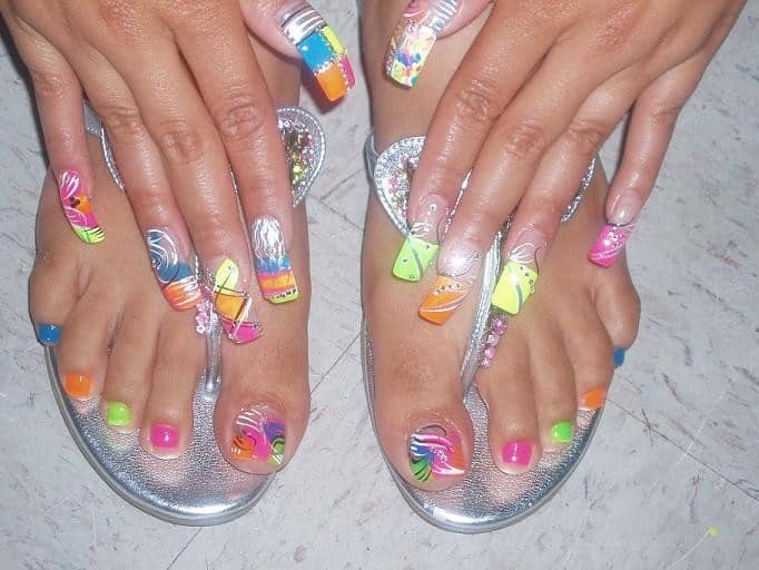 funky nail art designs