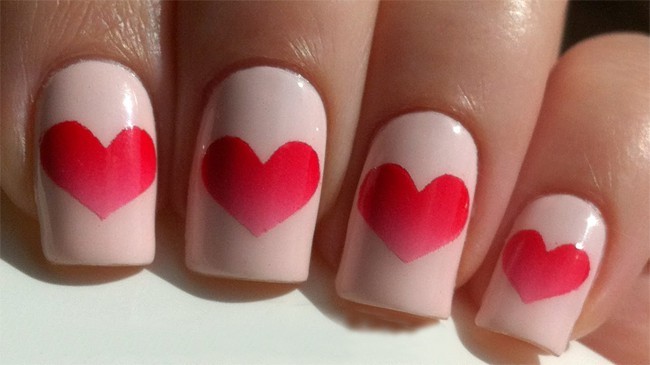 Great Valentine's Day Heart Nail Art Ideas 2018