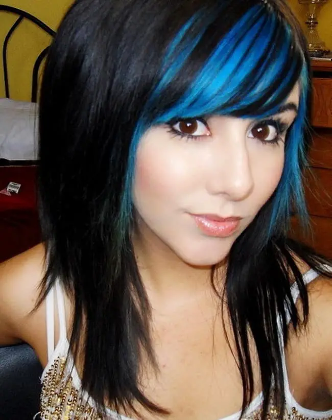 Top 25 Blue Hair Streaks Ideas For Girls Sheideas 