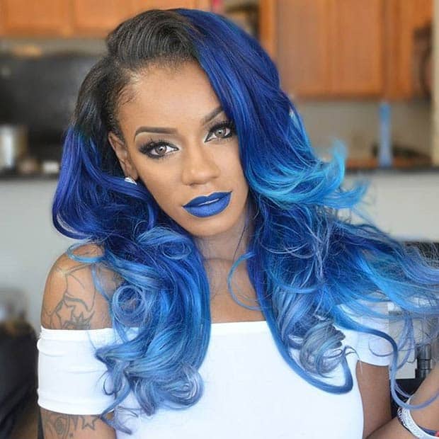 Hottest Girls Blue Hair Dying Ideas 2016-17 - blue hair streaks ideas