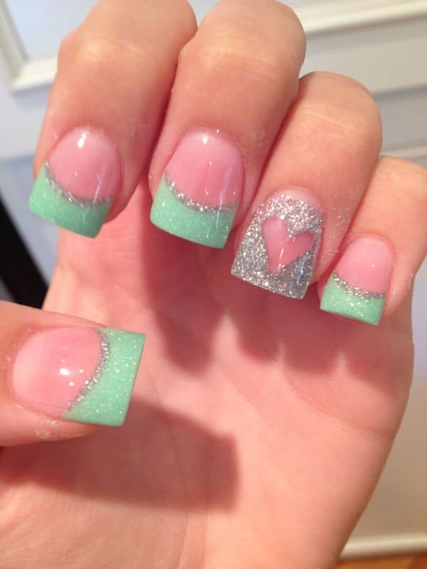 Stylish Heart Nail Art Ideas 2016