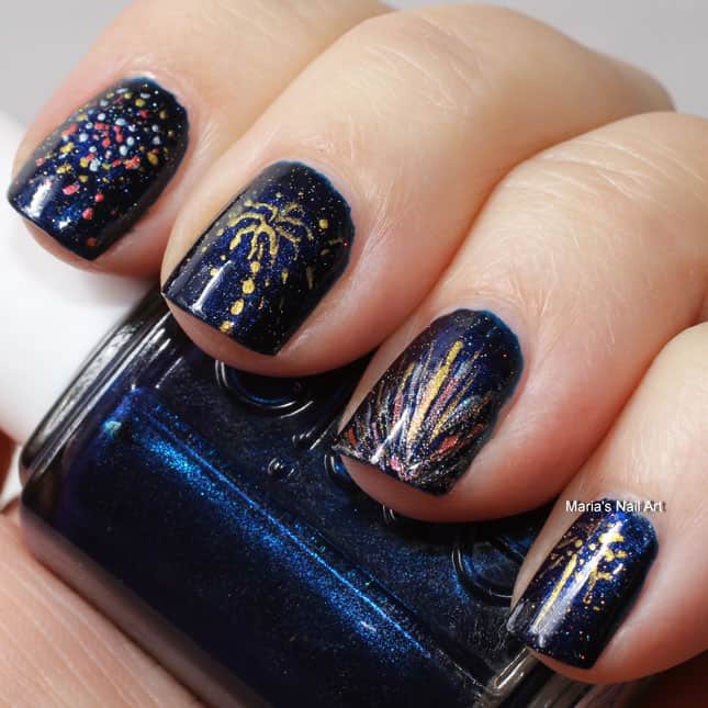 4th of July Fireworks Nails Designs for Women