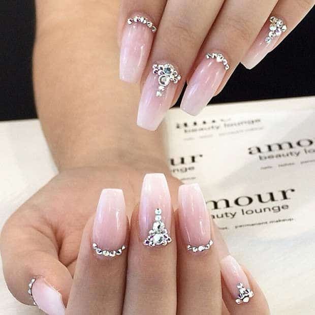 Awesome Wedding Nail Art Ideas for Long Nails