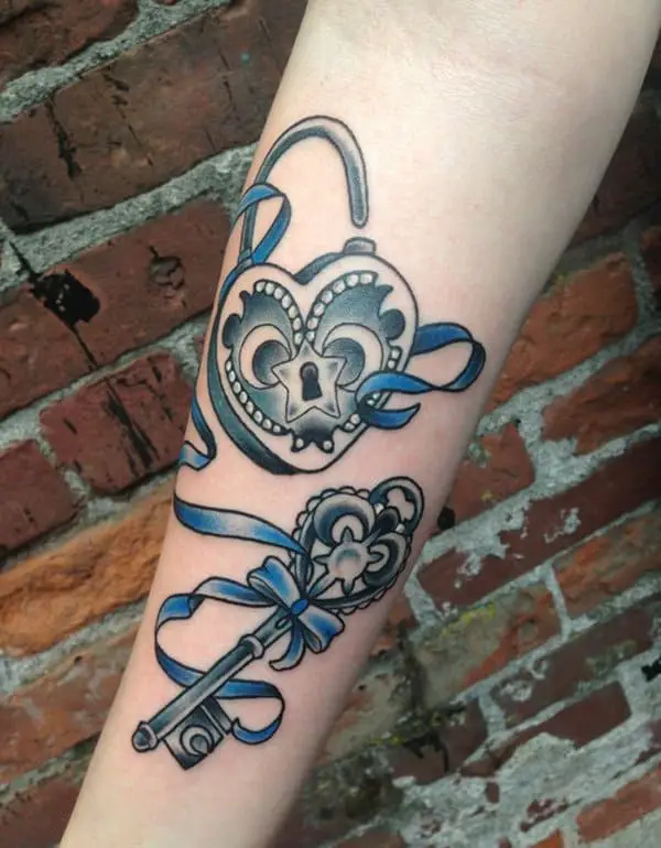 20 Awesome Key Tattoo Designs Collection SheIdeas