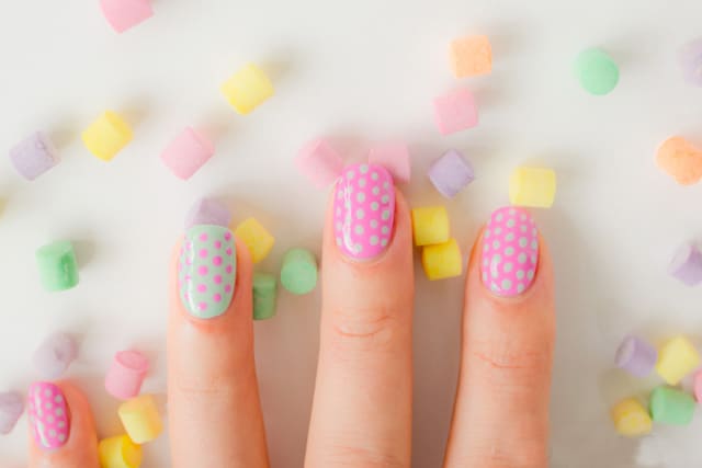 Cute Polka Dot Nails Art Designs for Party