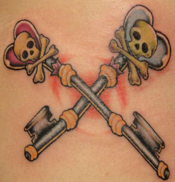 Fantastic Skeleton Key Tattoo Ideas 2018