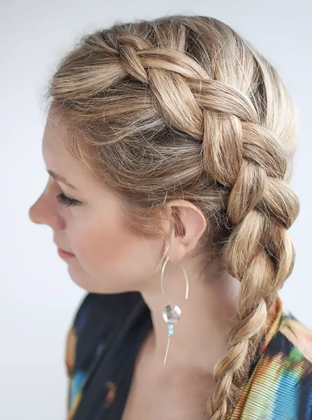 Great Side Dutch Braids Hairstyles for Girls