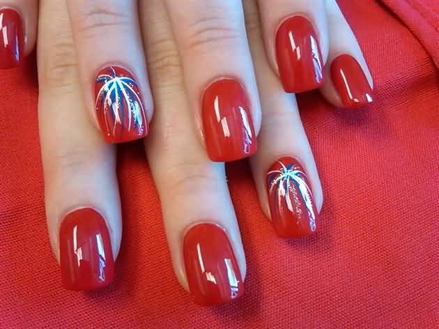 Fireworks Nail Art Designs