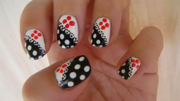 Trendy Polka Dot Nail Art Designs 2016