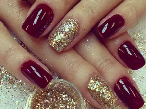 Awesome Holiday Maroon Nail Art Designs 2016