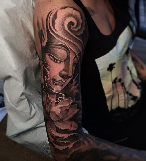 Fifteen Awesome Buddha Tattoos for Women - SheIdeas