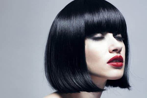 Black Bob With Bangs