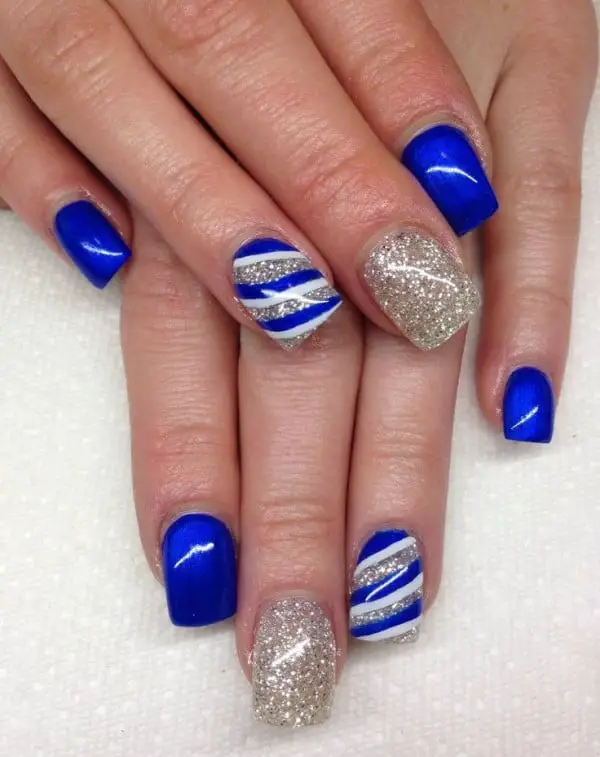 15 Cool Blue Nail Designs That Will Inspire You SheIdeas