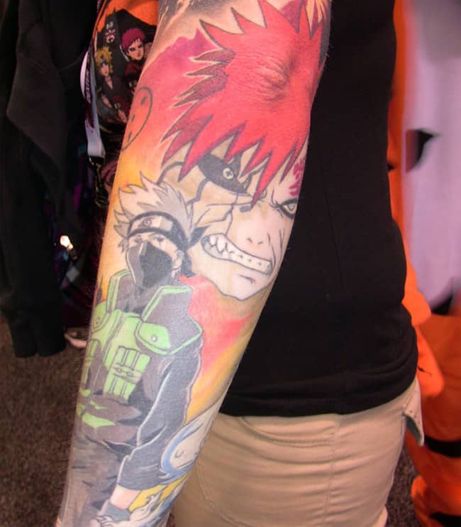 Stunning Naruto Half Sleeve Tattoo Designs