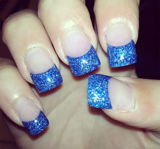 Stylish Nail Art Designs in Blue Color