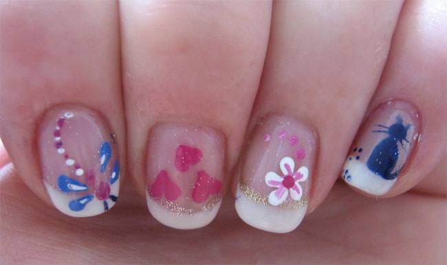 hearts-and-flowers-nail-designs-for-little-kids