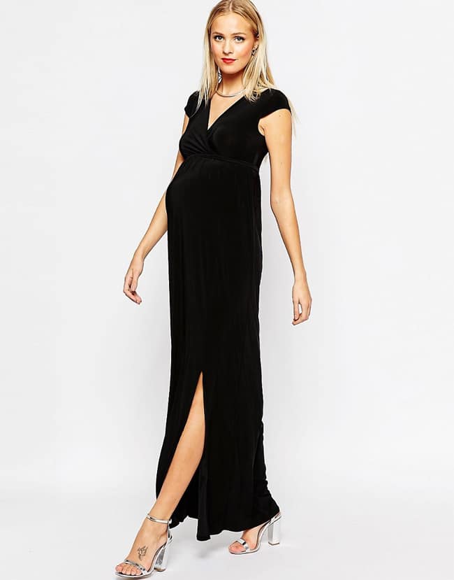 Maternity Special Occasion Black Long Dresses