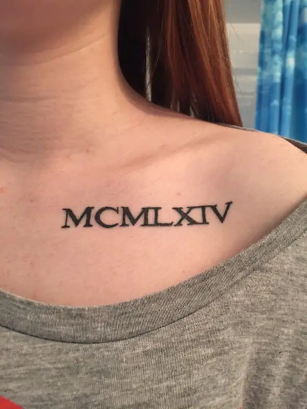 17 Awesome Roman Numeral Tattoos Designs SheIdeas