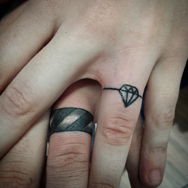 20 Magnificent Wedding Ring Tattoos Ideas SheIdeas