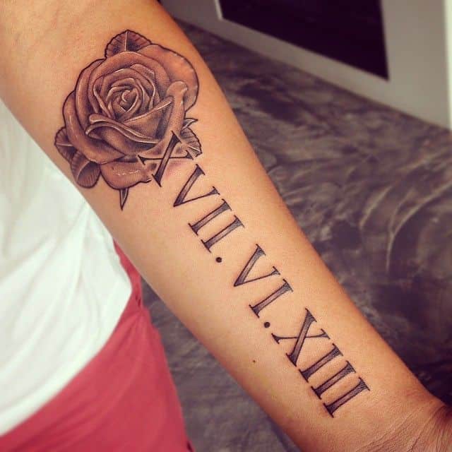 17 Awesome Roman Numeral Tattoos Designs Sheideas