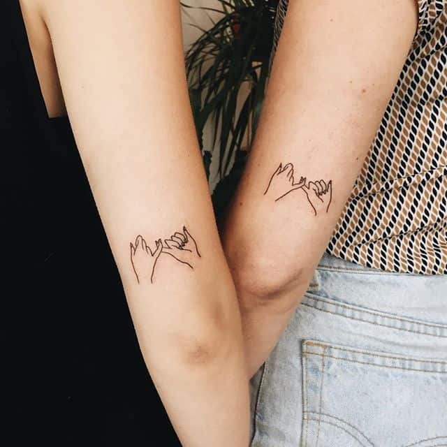 elegant-little-sister-tattoo-designs-on-elbow