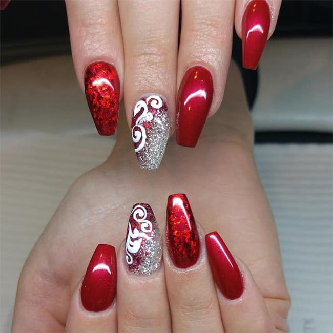 25 Hottest and Cute Red Nail Designs 2018 – SheIdeas