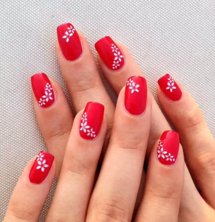 25 Hottest and Cute Red Nail Designs 2018 - SheIdeas