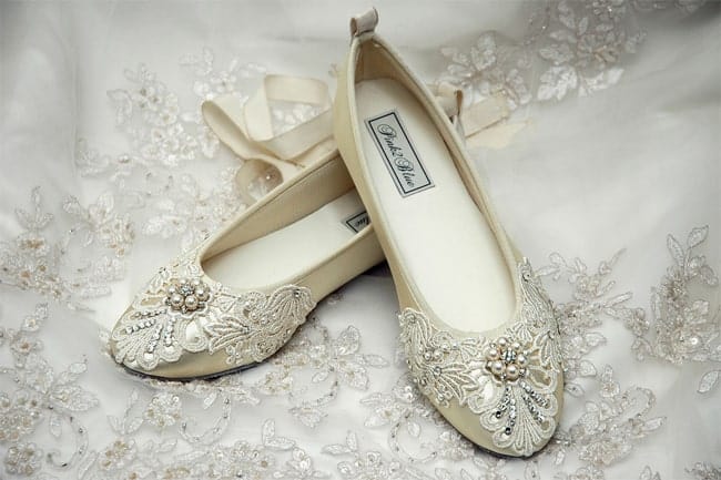 ballet flats for wedding dress