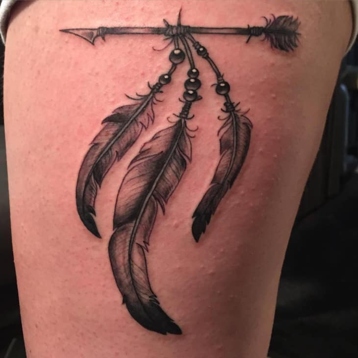 30 Alluring Examples of Arrow Tattoos Designs SheIdeas