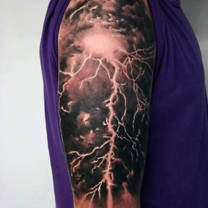 20 Amazing Lightning Tattoos Designs for Ladies SheIdeas