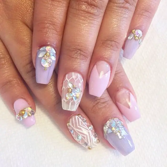 25 TopNotch Ballerina Shaped Nails Designs SheIdeas