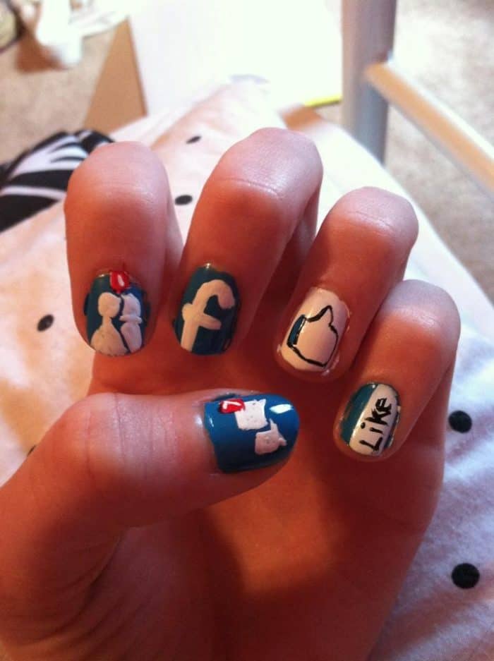 15 Fantastic Social Media Nail Art Ideas – SheIdeas