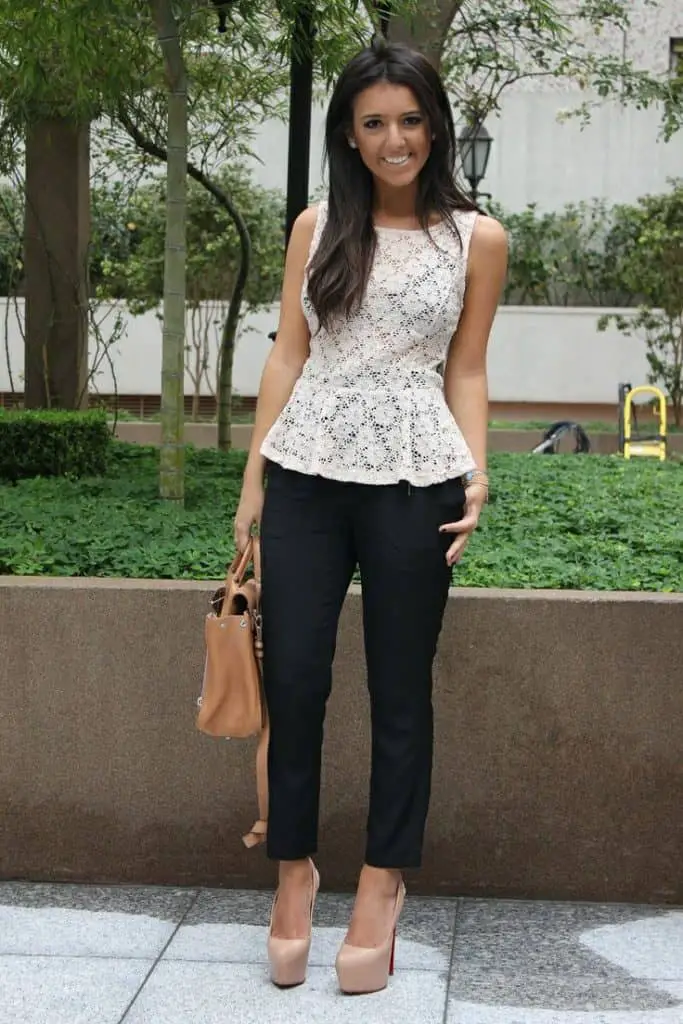 Peplum Top Outfit Ideas