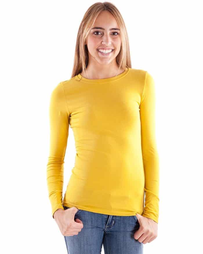 yellow full sleeves t shirt