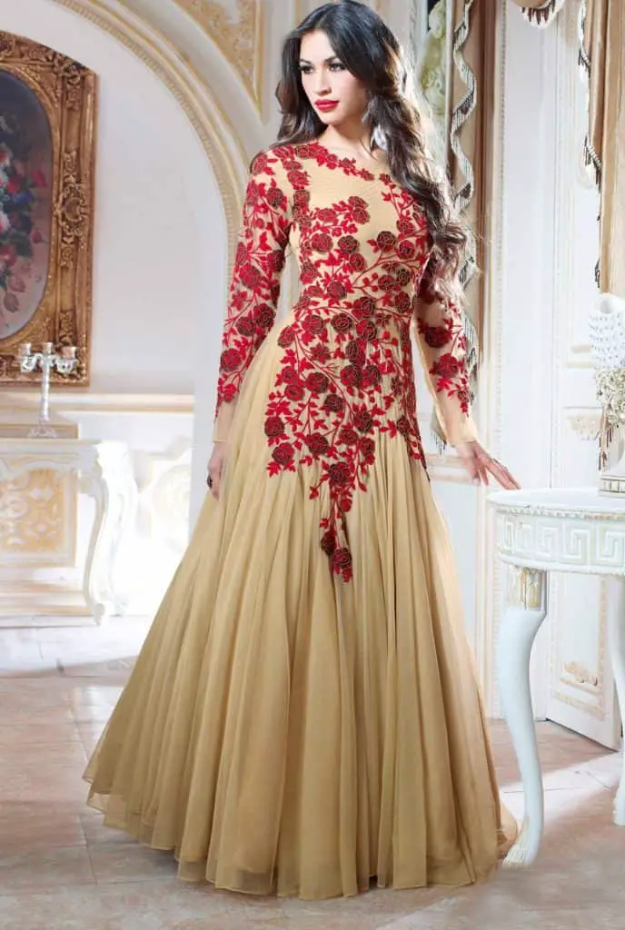 latest long frock designs 2018