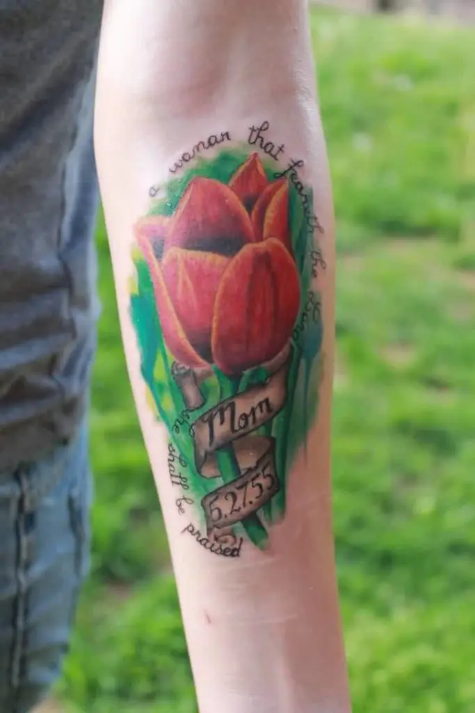 25 Eye Catching Tulip Tattoo Ideas Pictures Sheideas