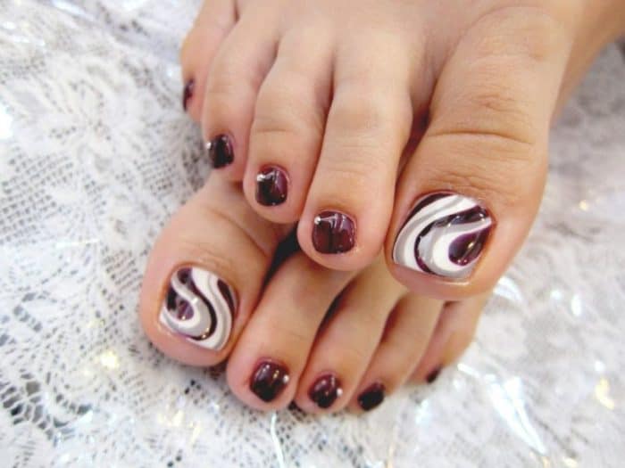 7. Festive Fall Toe Nail Designs - wide 4