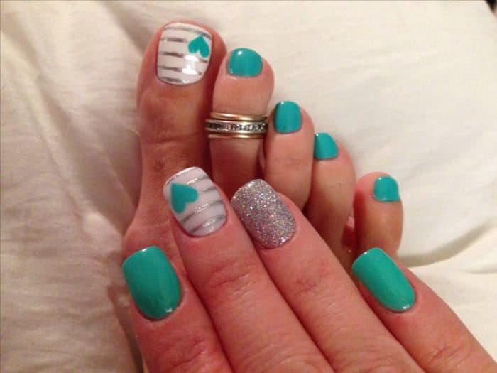 30 Impressive Teal Nail Art Designs for 2024 – SheIdeas