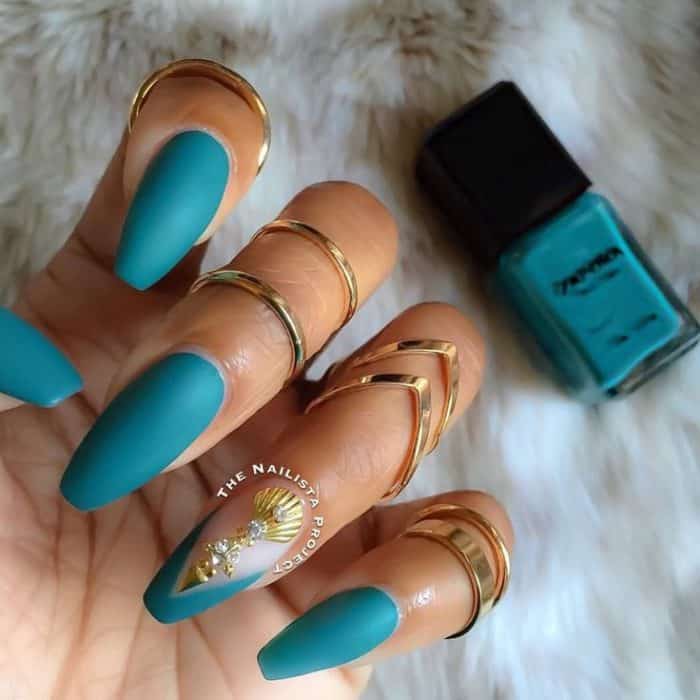 30 Impressive Teal Nail Art Designs for 2023 – SheIdeas