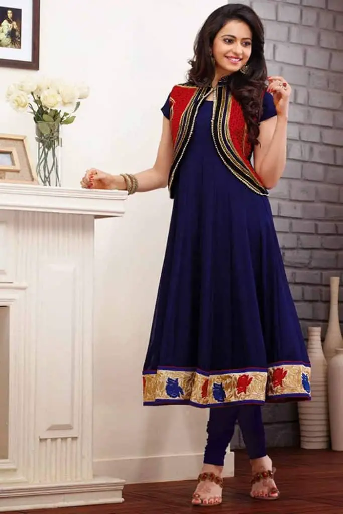 short jacket style salwar kameez