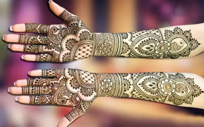 full hand mehndi design photos