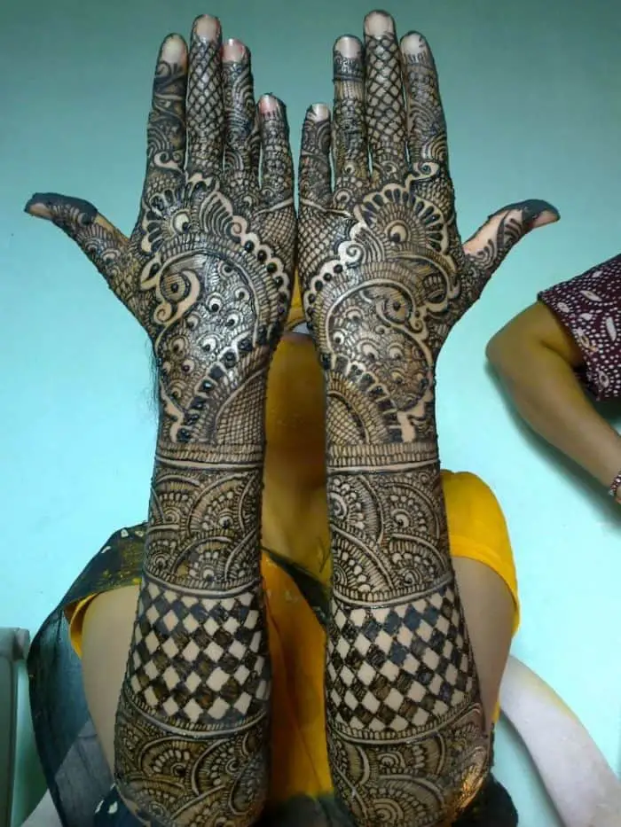 full hand mehndi design photos