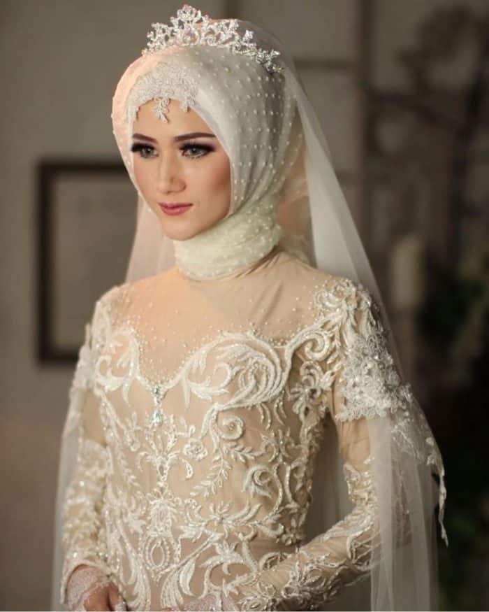 25 Beautiful Bridal Hijab Designs for Wedding – SheIdeas