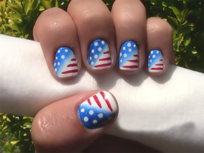 Patriotic Nail Art Designs