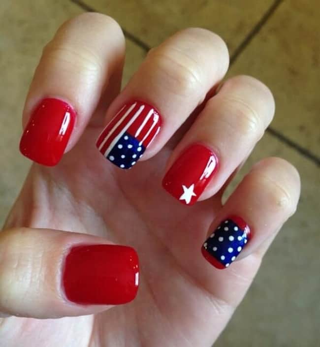 25 Astonishing Patriotic Nail Art Designs Images SheIdeas