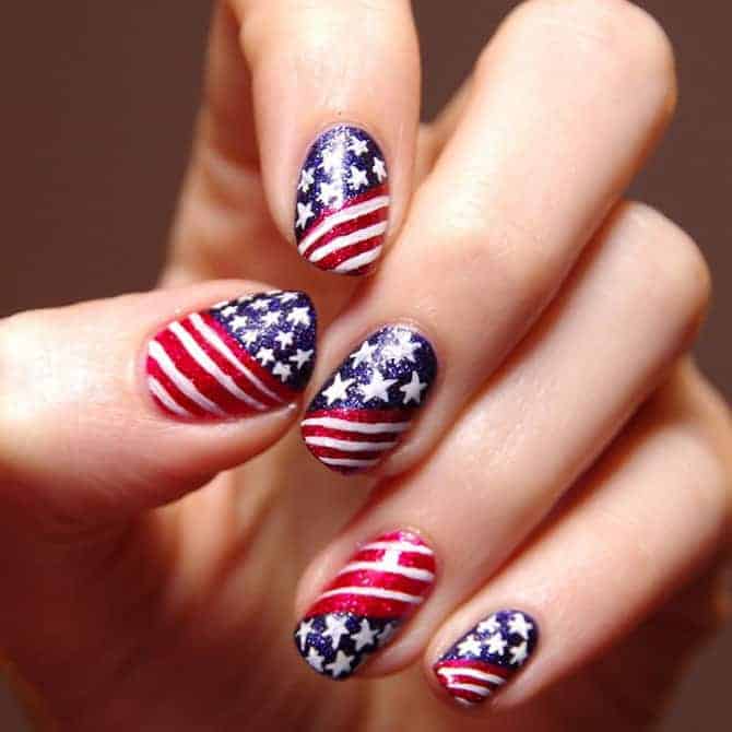 25 Astonishing Patriotic Nail Art Designs Images – SheIdeas