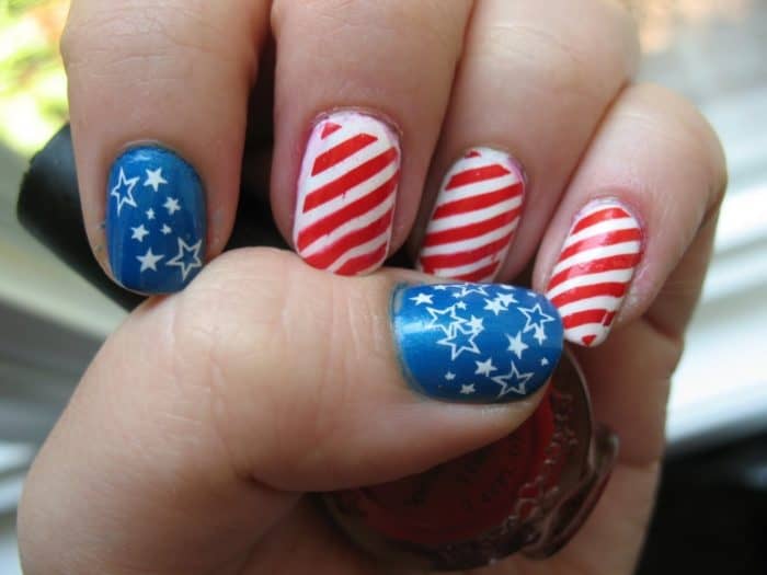 Patriotic Nail Art Designs