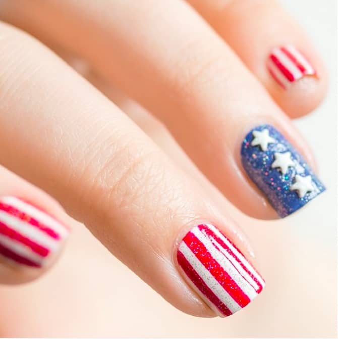 Patriotic Nail Art Designs