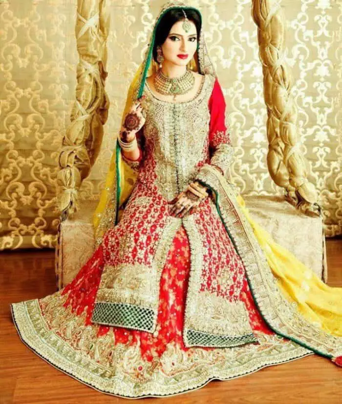 20 Latest Pakistani Baraat Wedding Dresses 2020 Sheideas 5533